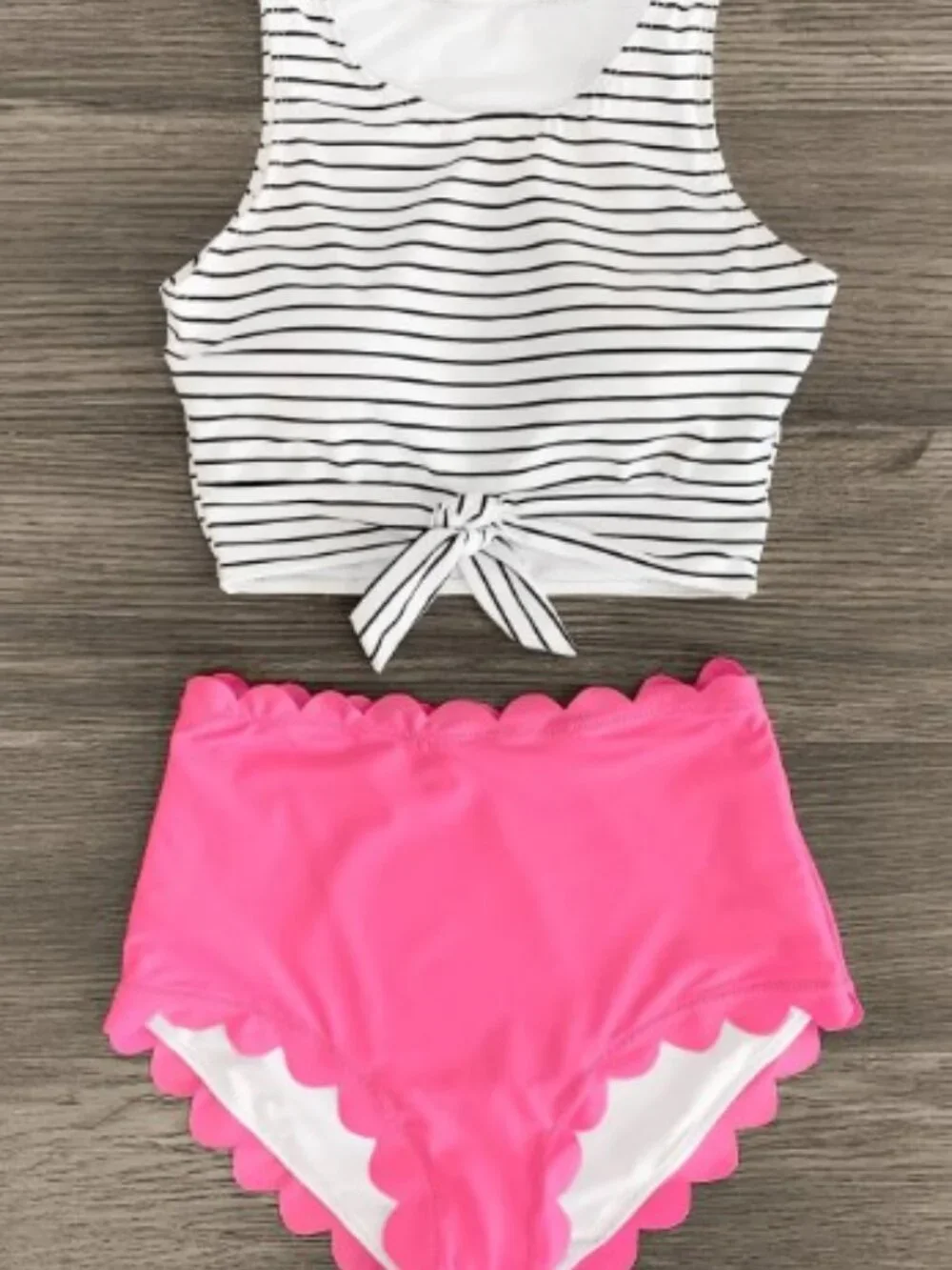 Mommy & Me Matching Pink Bikini Swimsuits Women M Girl 6T